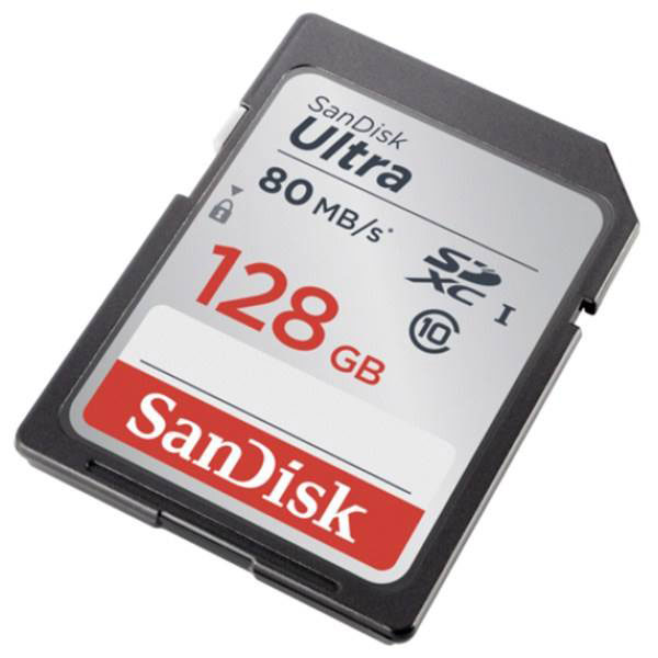 کارت حافظه SDHC سن دیسک مدل سرعت 80MBps ظرفیت 128 گیگ