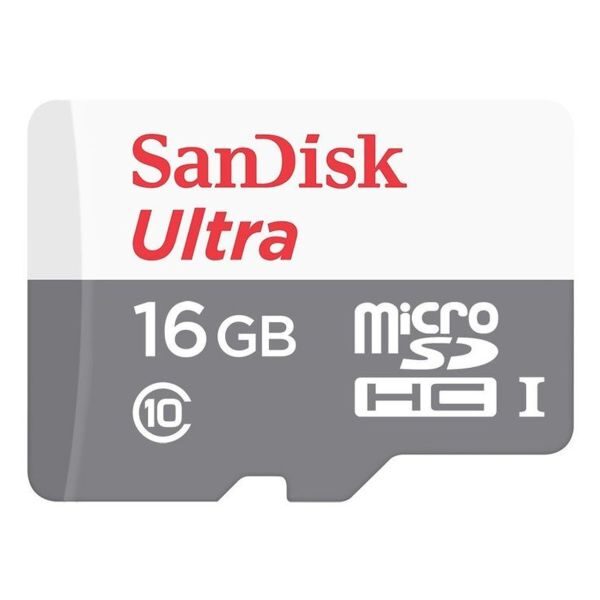کارت حافظه microSDHC سن دیسک مدل Ultra کلاس 10 استاندارد UHS-I U1 سرعت 48MBps 320X ظرفیت 16 گیگ