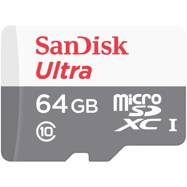 کارت حافظه microSDHC سن دیسک مدل Ultra کلاس 10 استاندارد UHS-I U1 سرعت 48MBps 320X ظرفیت 64گیگ