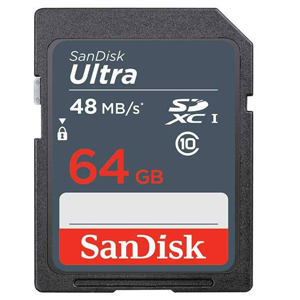 کارت حافظه SDHC سن دیسک مدل Ultra سرعت 48MBps ظرفیت 64 گیگ
