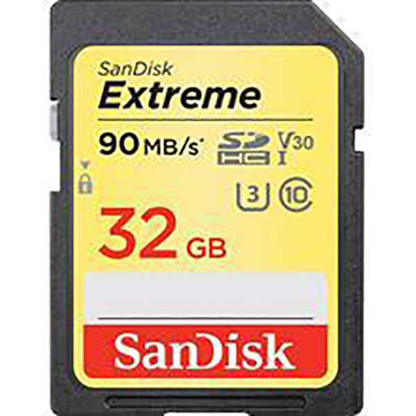 کارت حافظه SDHC سن دیسک مدل Extreme سرعت 90MBps ظرفیت 32گیگ