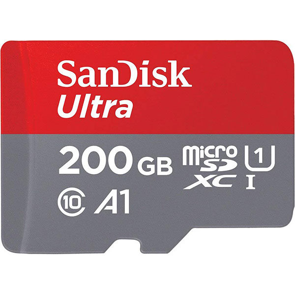کارت حافظه microSDHC سن دیسک مدل Ultra A1 کلاس 10ظرفیت 200گیگ