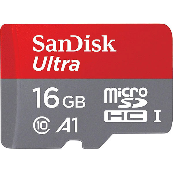 کارت حافظه microSDHC سن دیسک مدل Ultra A1 کلاس 10ظرفیت 16 گیگ