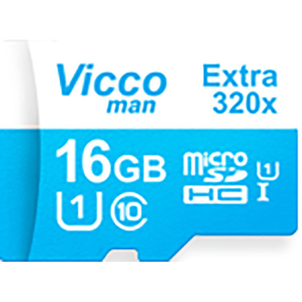 کارت حافظه microSDHC ویکومن مدل Extre 320X ظرفیت 16گیگ همراه با آداپتور