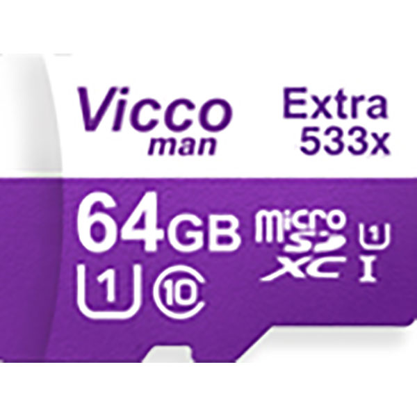 کارت حافظه microSDHC ویکومن مدل Extre 533X ظرفیت 64گیگ همراه با آداپتور SD