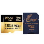 کارت حافظه microSDHC ویکو من مدل Extre600X ظرفیت 128گیگ همراه با آداپتور SD