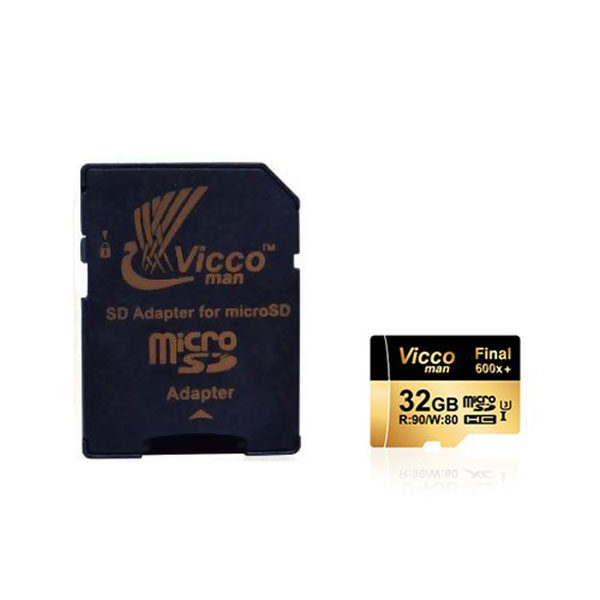 کارت حافظه microSDHC ویکو من مدل Extre600X ظرفیت 32گیگابایت همراه با آداپتور SD