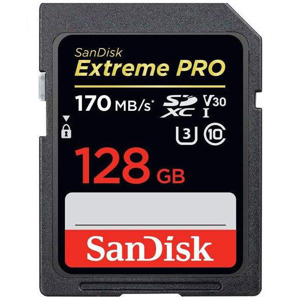 کارت حافظه SDXC سن دیسک مدل Extreme Pro سرعت 170mbps ظرفیت 128گیگ