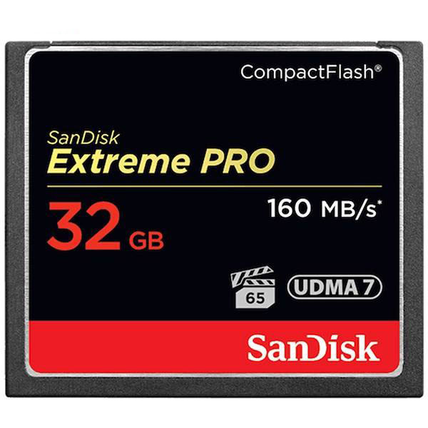 کارت حافظه CompactFlash سن دیسک مدل Extreme Pro سرعت 160M ظرفیت 32گیگ