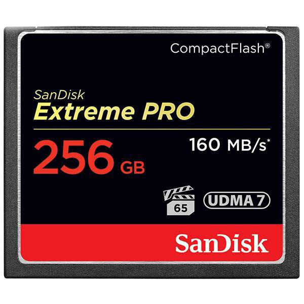 کارت حافظه CompactFlash سن دیسک مدل Extreme Pro سرعت 160M ظرفیت 256گیگ