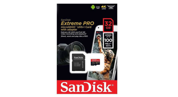 کارت حافظه microSDHC سن دیسک مدل Extreme Pro کلاس 10 ظرفیت 32 گیگ
