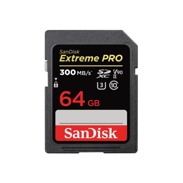 کارت حافظه سن دیسک SD Extreme pro 300MBps ظرفیت 64 گیگابایت