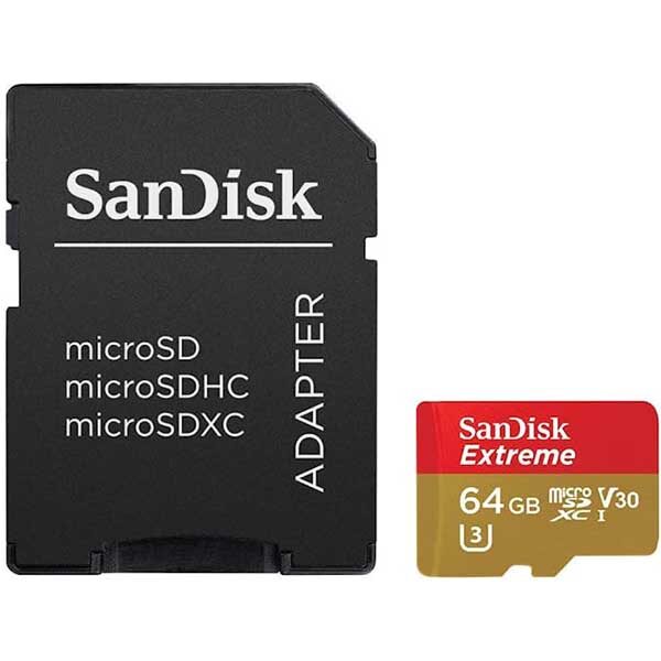کارت حافظه سن دیسک MicroSD Extreme 190MBps ظرفیت 64 گیگابایت