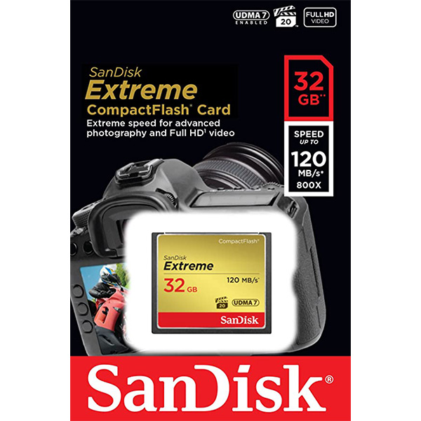 کارت حافظه سن دیسک CF Extreme 120MBps ظرفیت 32 گیگابایت