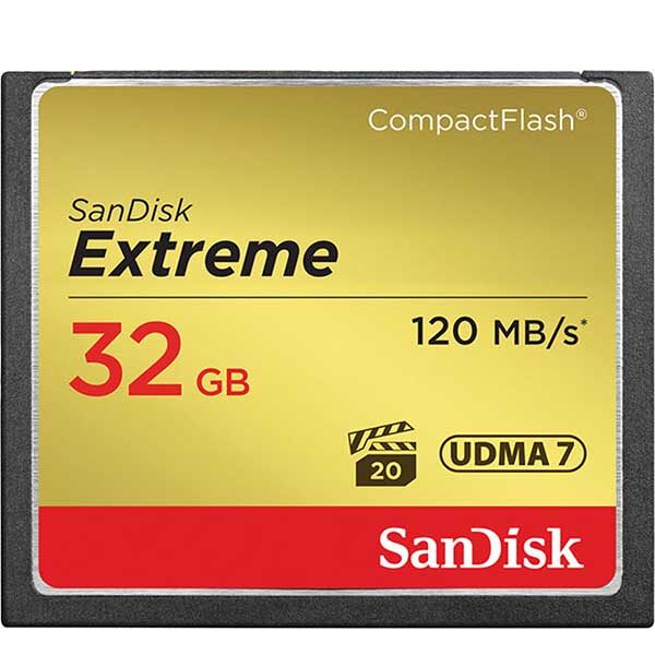 کارت حافظه سن دیسک CF Extreme 120MBps ظرفیت 32 گیگابایت