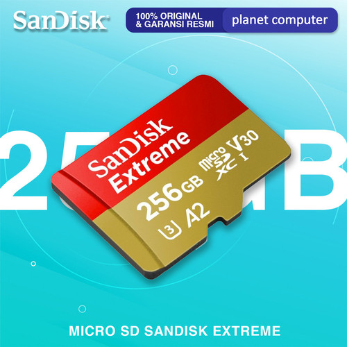 کارت حافظه سن دیسک MicroSD Extreme 190MBps ظرفیت 256 گیگابایت