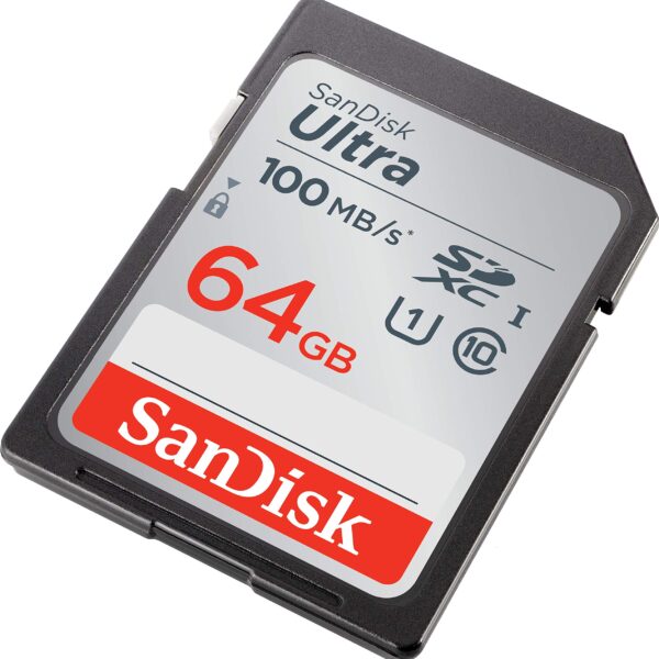 کارت حافظه سن دیسک SD Ultra Class 10 100MBps ظرفیت 64 گیگابایت