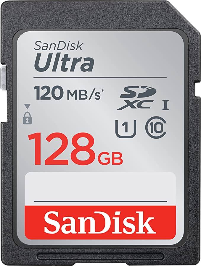 کارت حافظه سن دیسک SD Ultra Class 10 120MBps ظرفیت 128 گیگابایت