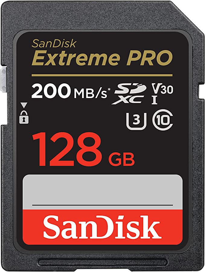 کارت حافظه سن دیسک SD Extreme pro 200MBps ظرفیت 128 گیگابایت