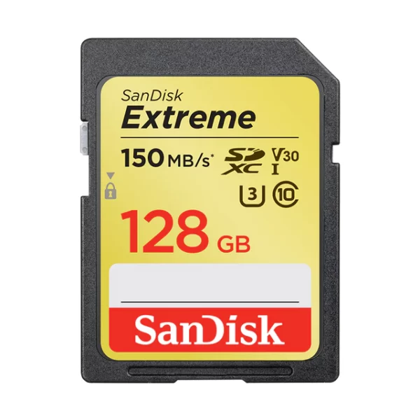 کارت حافظه سن دیسک SD Extreme 150MBps ظرفیت 128 گیگابایت