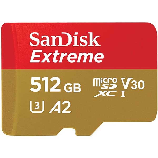 کارت حافظه سن دیسک MicroSD Extreme 190MBps ظرفیت 512 گیگابایت