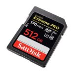 کارت حافظه سن دیسک SD Extreme pro 170MBps ظرفیت 512 گیگابایت