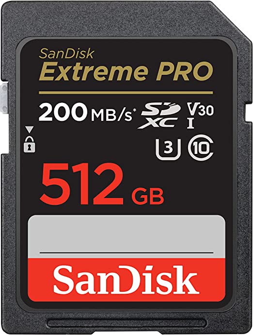 کارت حافظه سن دیسک MicroSD Extreme pro 200MBps ظرفیت 512 گیگابایت