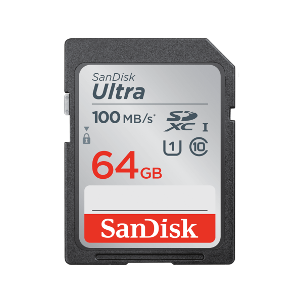 کارت حافظه سن دیسک SD Ultra Class 10 100MBps ظرفیت 64 گیگابایت