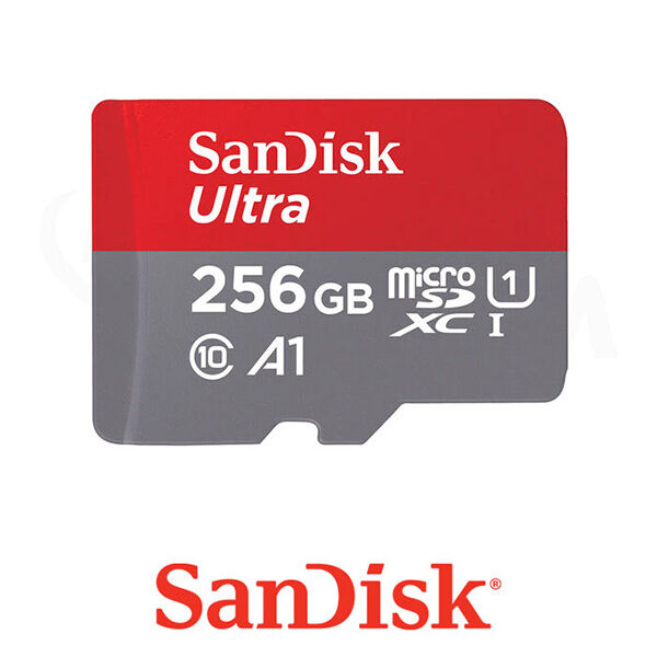 کارت حافظه microSDXC سن دیسک مدل Ultra A1 کلاس 10 سرعت 150MBps ظرفیت 256 گیگابایت
