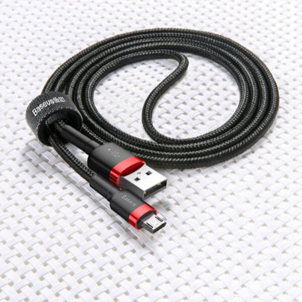 کابل شارژ یو اس بی به تایپ سی بیسوس Baseus cafule Cable با توان 2 آمپر و طول 3 متر Red+Black