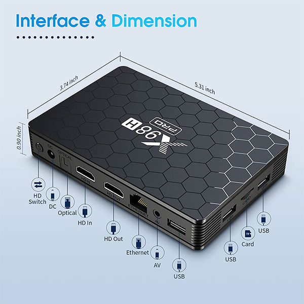 اندروید باکس ENYBOX مدل 64-4 X98H PRO