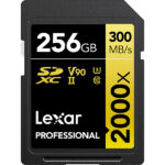 کارت حافظه لکسار SD 2000x ظرفیت 256 گیگابایت سرعت 300m/s