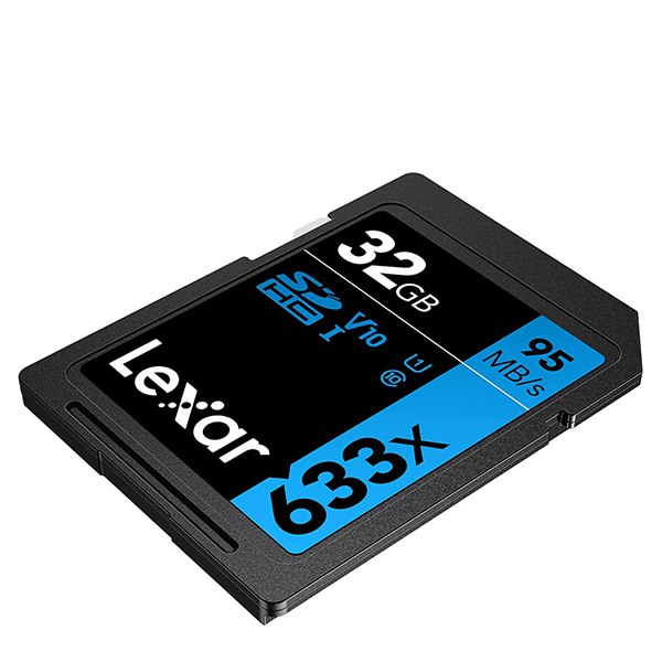 کارت حافظه لکسار SD U1 V10 633x ظرفیت 32 گیگابایت سرعت 95m/s