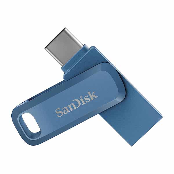 فلش مموری سن دیسک مدل Ultra Dual Drive GO Blue USB Type-C SDDC3 ظرفیت 64 گیگابایت