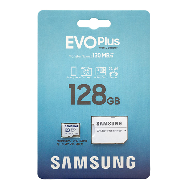 کارت حافظه MicroSD سامسونگ مدل Evo Plus ظرفیت 128 گیگابایت