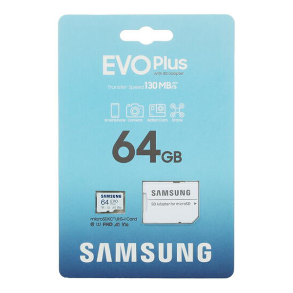 کارت حافظه MicroSD سامسونگ مدل Evo Plus ظرفیت 64 گیگابایت
