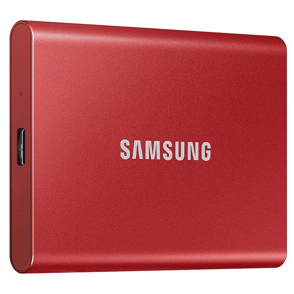 هارد SSD اکسترنال سامسونگ مدل T7 Portable RED ظرفیت 2 ترابایت