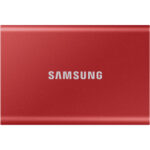 هارد SSD اکسترنال سامسونگ مدل T7 Portable RED ظرفیت 500 گیگابایت