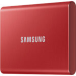 هارد SSD اکسترنال سامسونگ مدل T7 Portable RED ظرفیت 500 گیگابایت