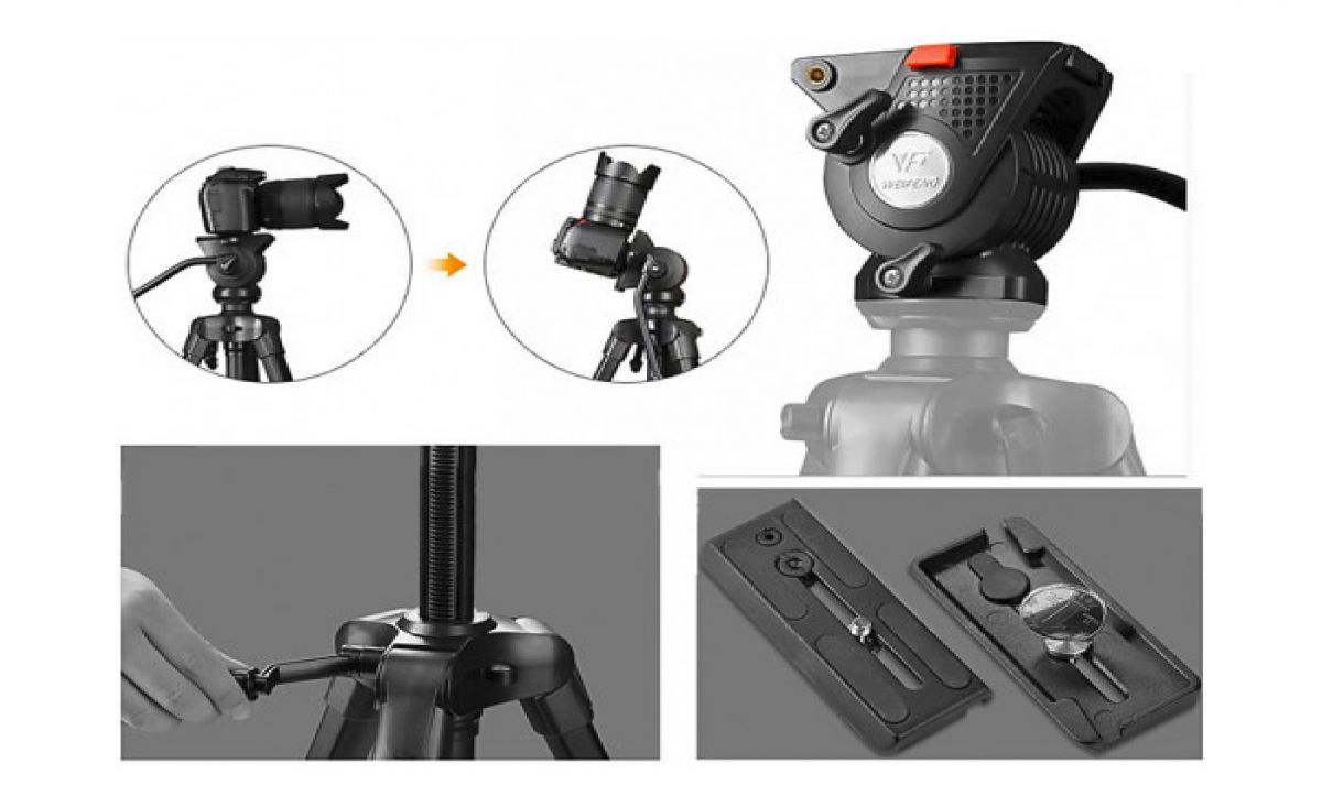 سه پایه دوربین ویفنگ مدل WT-3308A