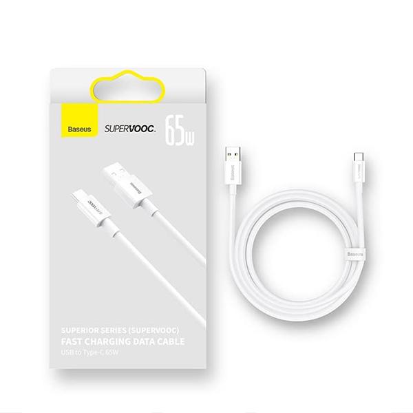 کابل تبدیل USB به USB-C بیسوس مدل SUPERVOOC 65W طول 1 متر