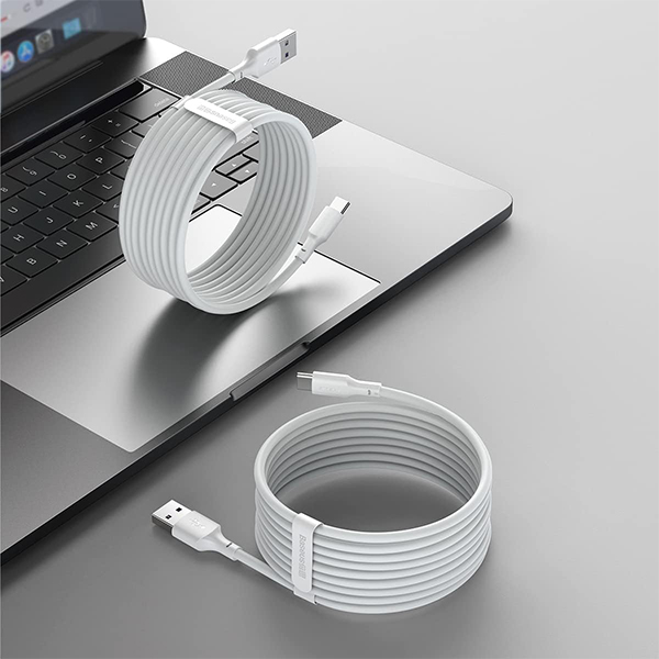 کابل USB به USB-C باسئوس مدل tzcatzj-02 طول 1.5 متر بسته 2 عددی
