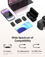 میکروفون یقه ای دو کاربر بی سیم هالی لند Hollyland Lark MAX Duo Microphone