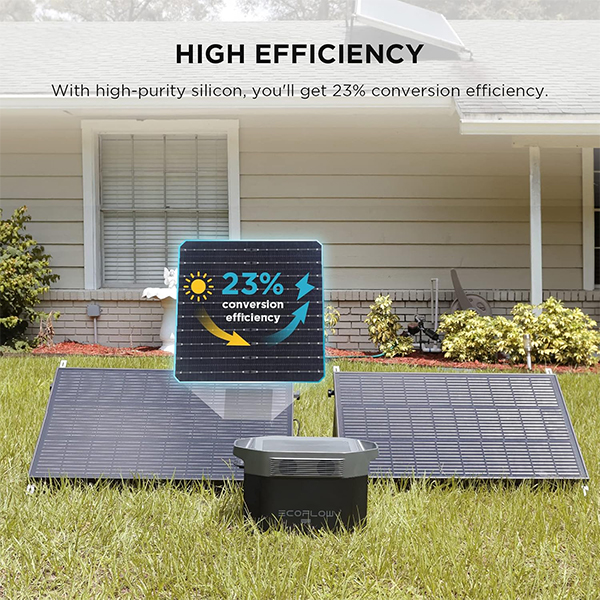 پنل خورشیدی EcoFlow 100W Rigid Solar Panel