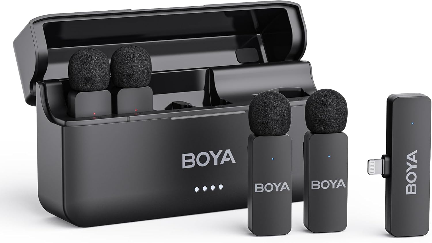 میکروفون 4 کاربره بی سیم یقه ای بویا مدل BOYA BY-V4D