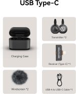 میکروفون یقه ای بی سیم هالی لند مدل Lark M2S USB-C