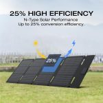 پنل خورشیدی قابل حمل EcoFlow 60W Portable Solar Panel