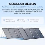 پنل خورشیدی قابل حمل EcoFlow 2PCS 125W Portable Solar Panel