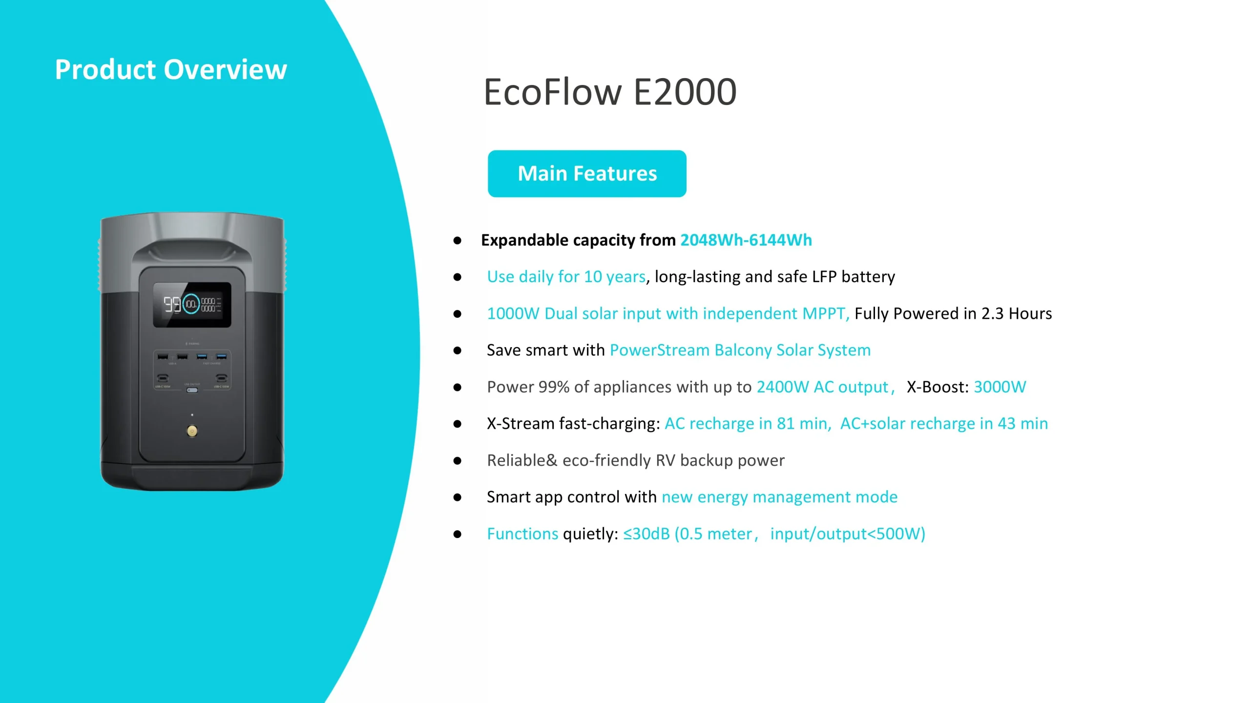 ذخیره کننده انرژی E2000 Portable Power Station